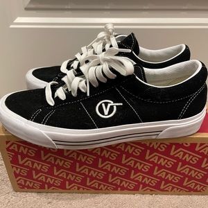 Black Vans — worn once!